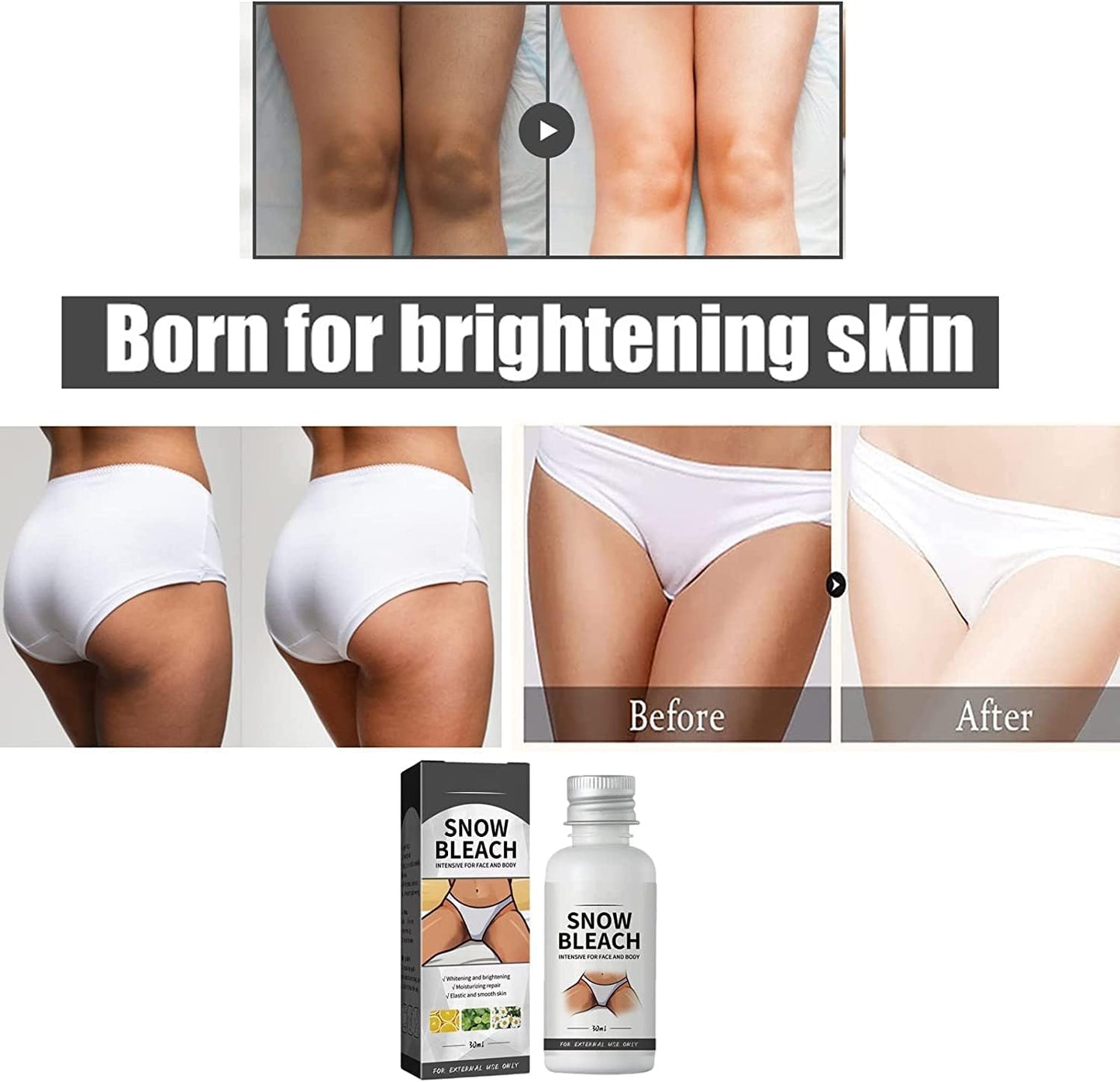 Glowhite Snow Bleach Cream (2Pcs)