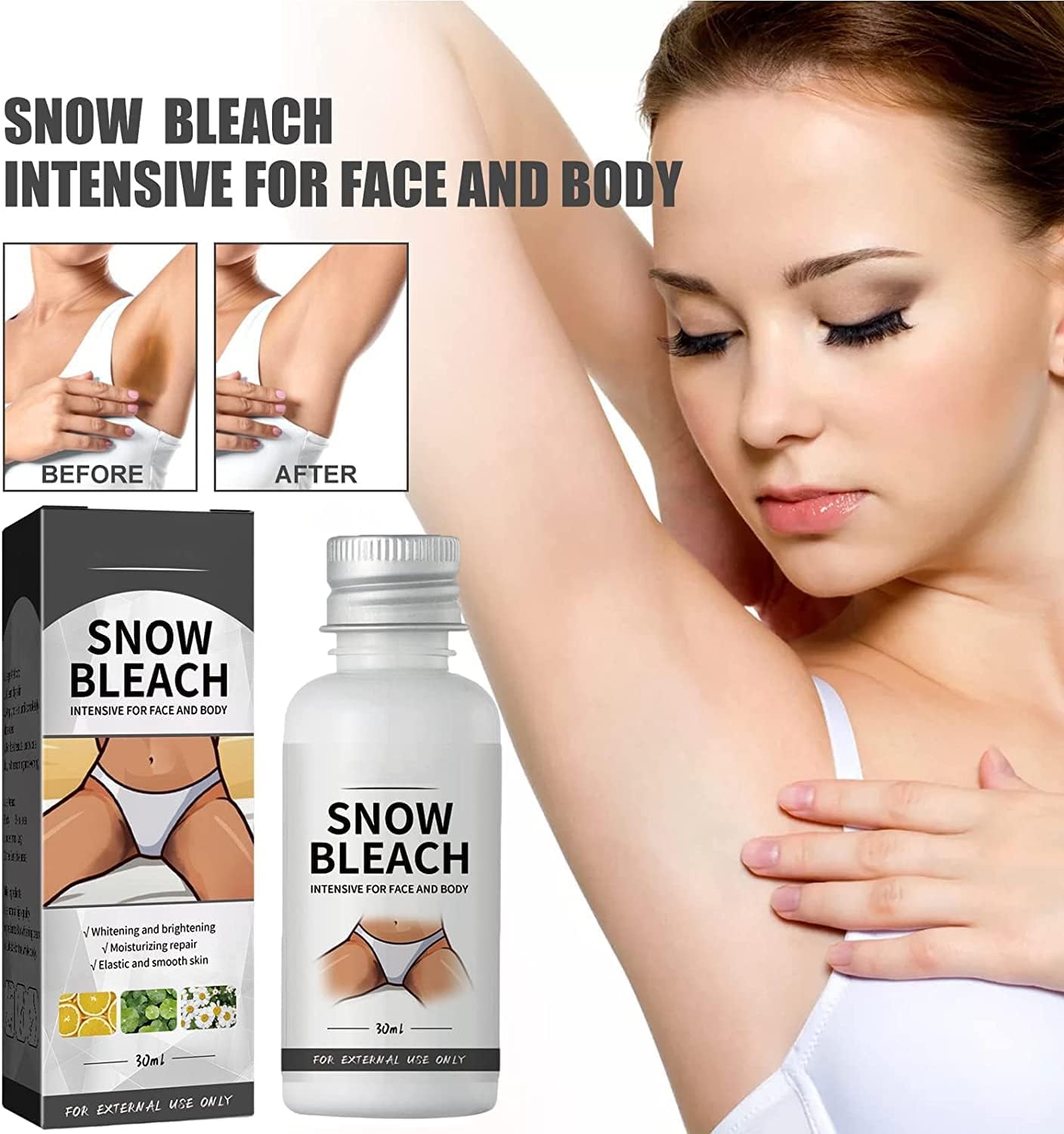 Glowhite Snow Bleach Cream (2Pcs)