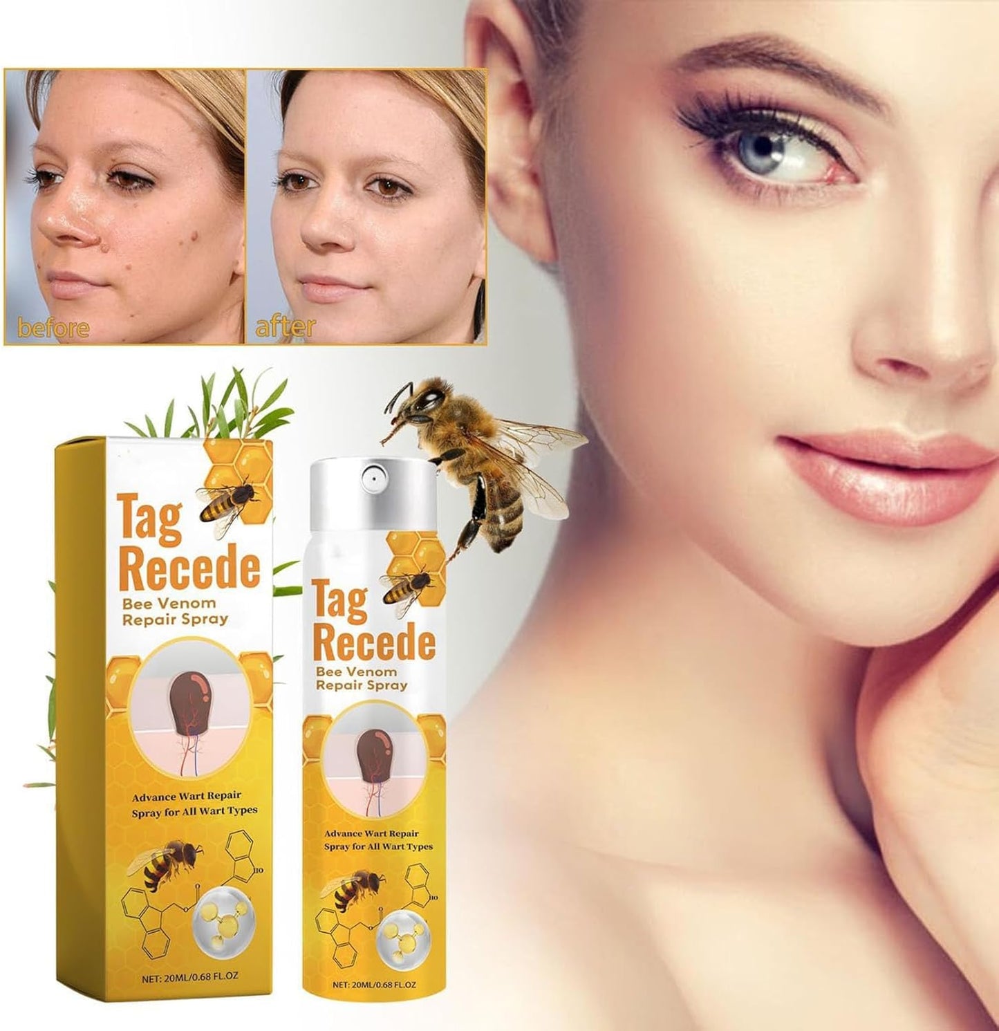 Tag Recede Bee Venom Treatment Spray (2pcs)