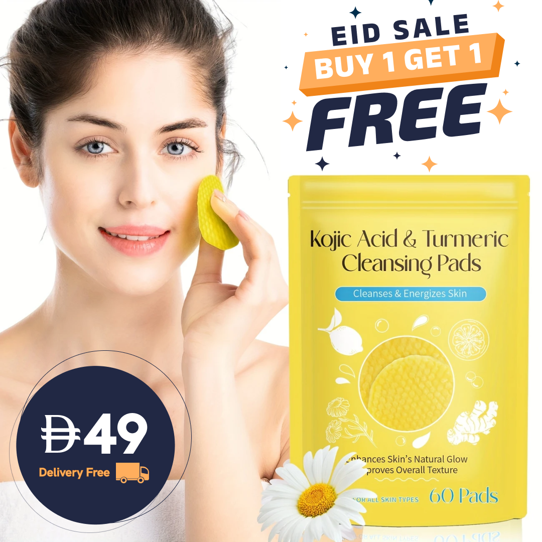 Kojic Acid & Turmeric Cleansing Pads for Face 2pcs