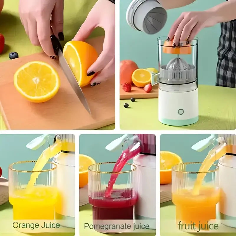 Portable Juicer with USB Charging, Automatic Juice Separator