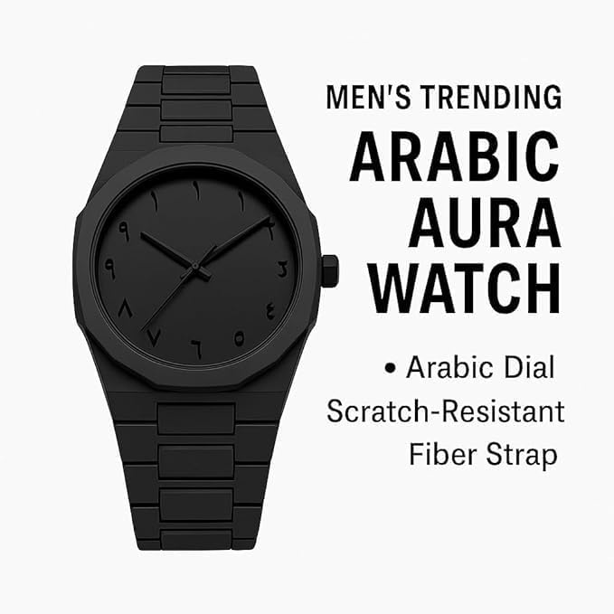 Aura Men's Watch with Arabic Numerals