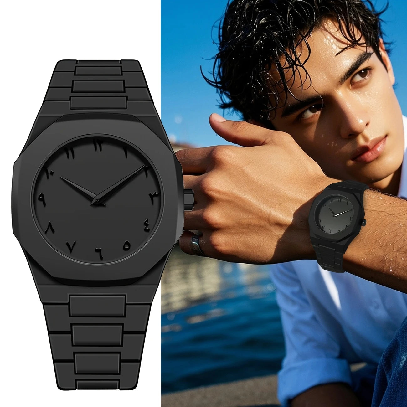 Aura Men's Watch with Arabic Numerals