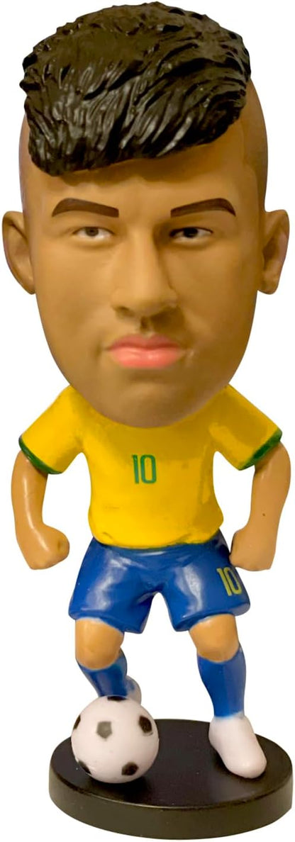 Soccer Star, Football Player, Bobble Head, Toy Model Doll, 10cm PVC for Football Lovers