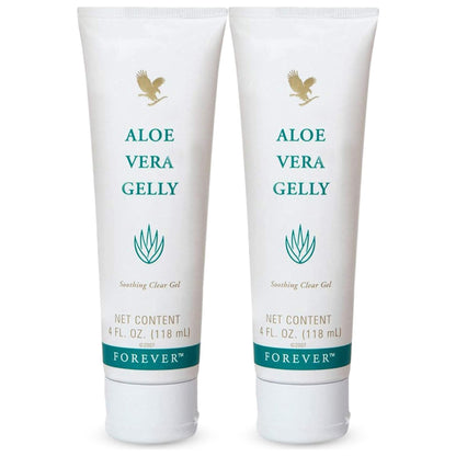 Aloe Vera Gelly 100% Stabilized Aloe Vera Gel (2 Pack),4 fl. oz.