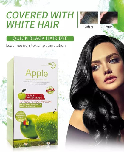 Apple Ammonia-Free Black Hair Cream - 500ml+500ml