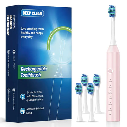 Smart Electric Toothbrush for Adults with 6 Vibration Modes