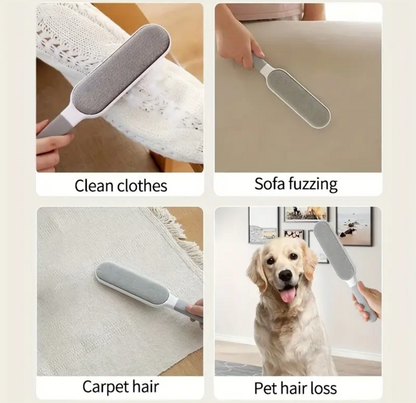 Multi-Functional Reusable Dust Brush, Double-Sided Lint Brush for Clothes, Sofa, Furniture, Bedding, Carpet Cleaning