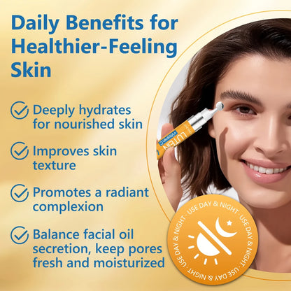Luten & Vitamin C Eye Essence Cream with 360° Eye Roller Massage Ball