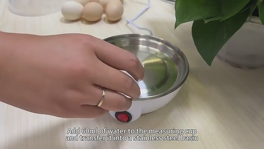 Egg Cooker, 350W Electric Egg Beater, White Egg Steamer, 7 Egg Volume Steamed